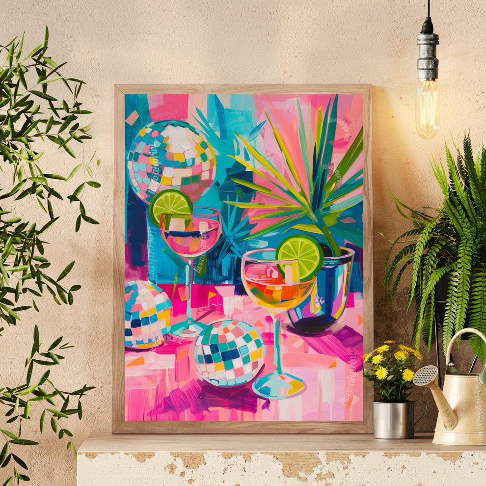 Disco Cocktail Print