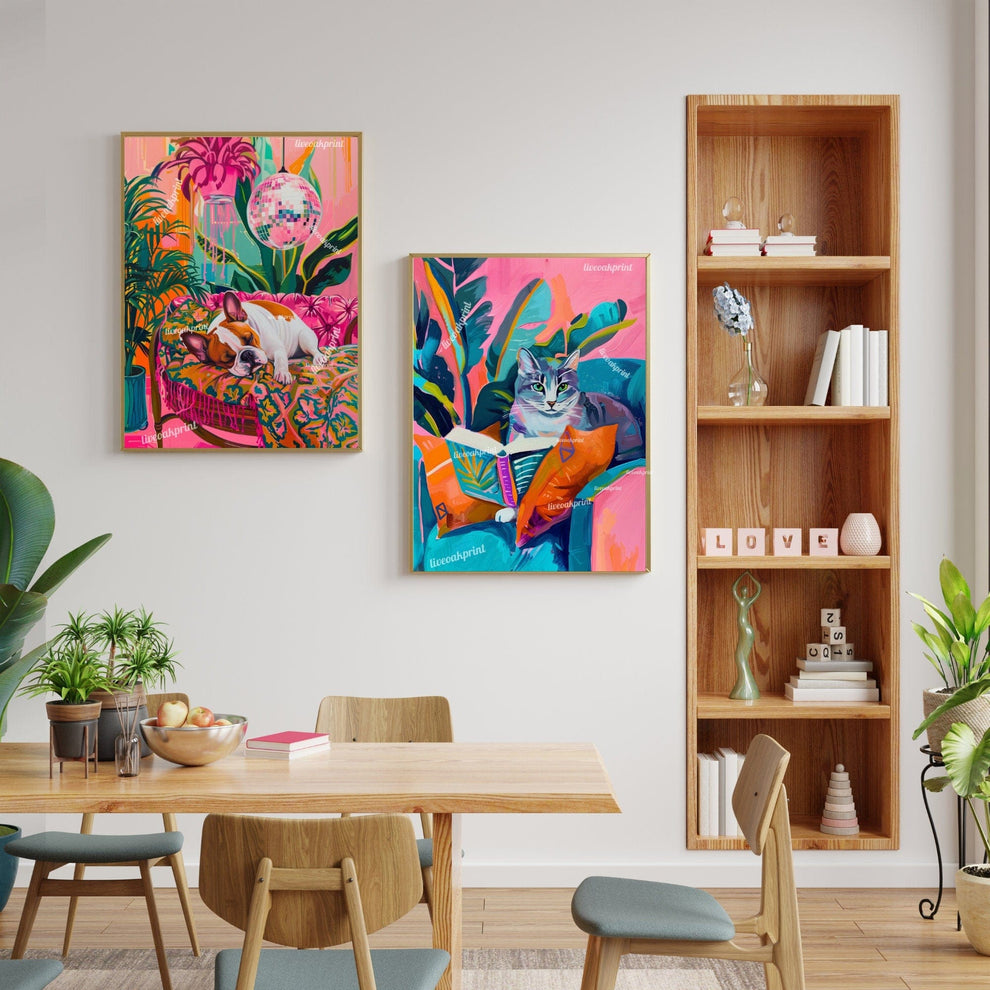 French Bulldog Sleeping Under A Disco Ball