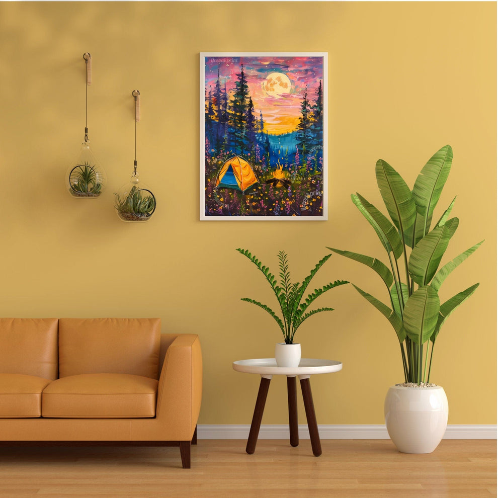 Camping Under The Full Moon