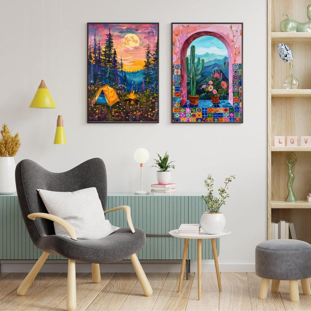 Camping Under The Full Moon