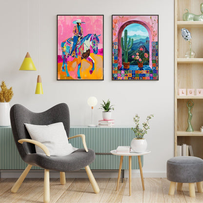 Maximalist Cowgirl Print