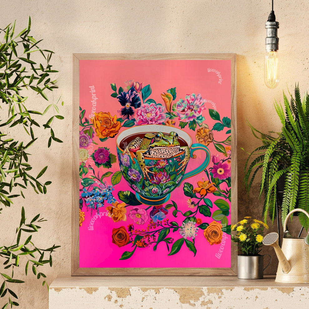 Frog In A Coffee Cup