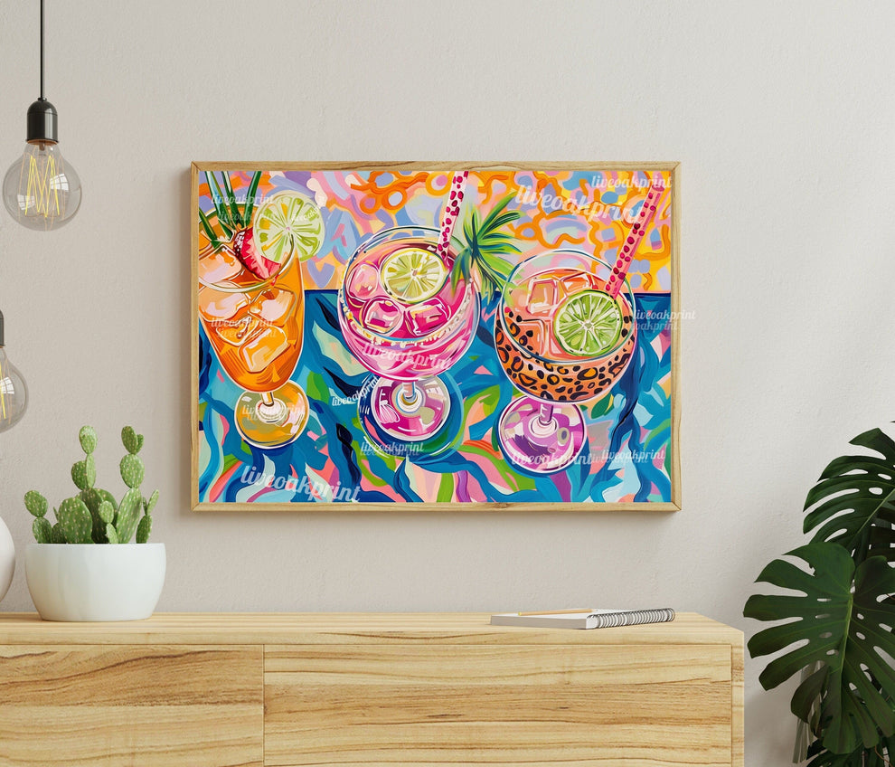Colorful Cocktail Print