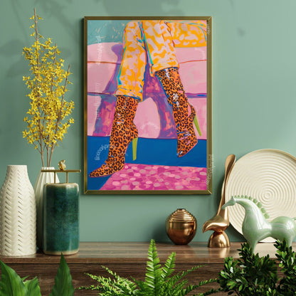 Maximalist High Heels Print