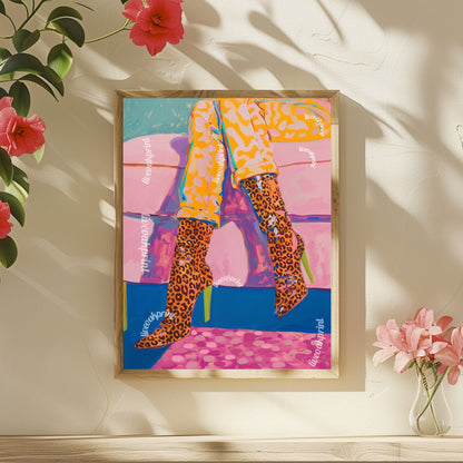 Maximalist High Heels Print