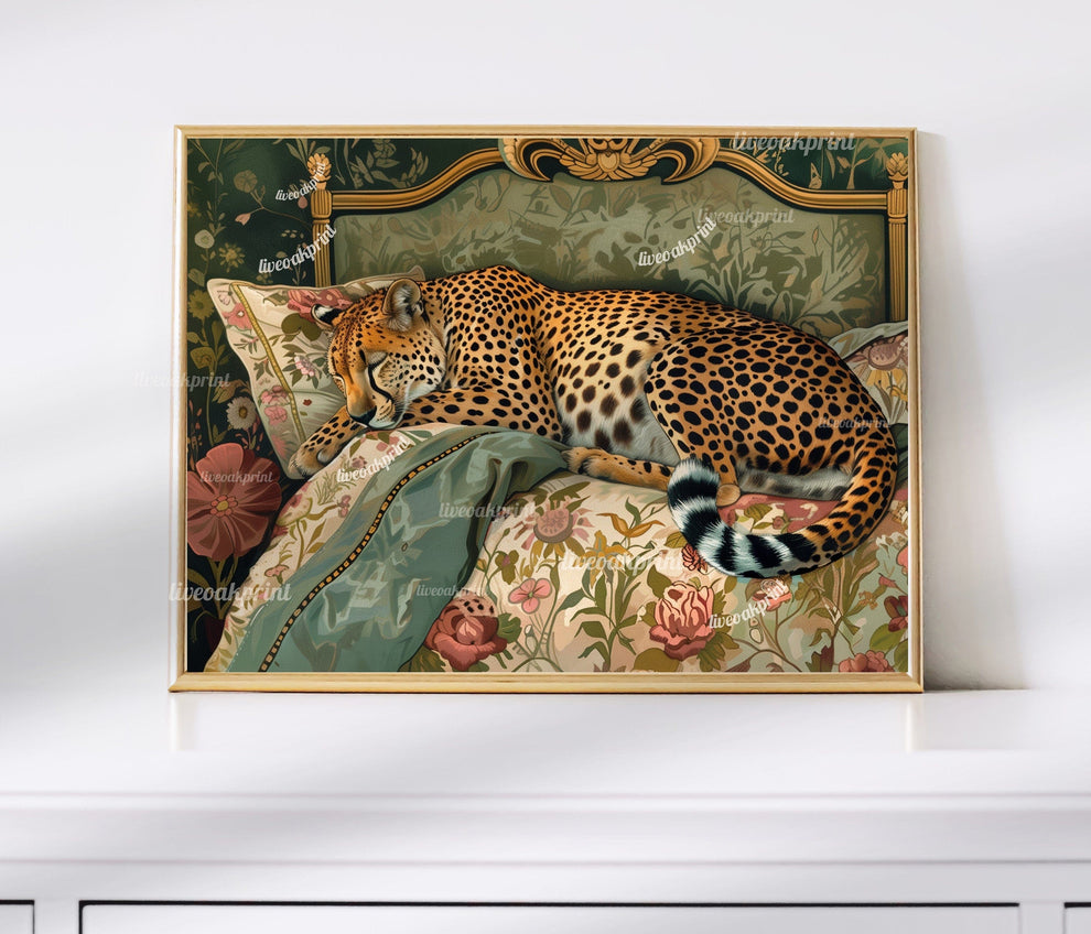 Sleeping Cheetah Print
