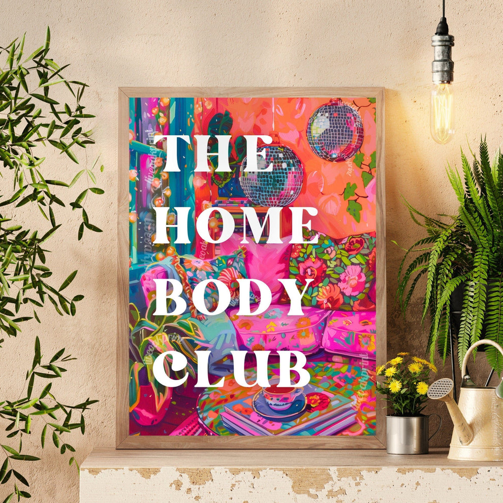 The Homebody Club Sign