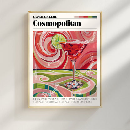 Cosmopolitan Cocktail Print