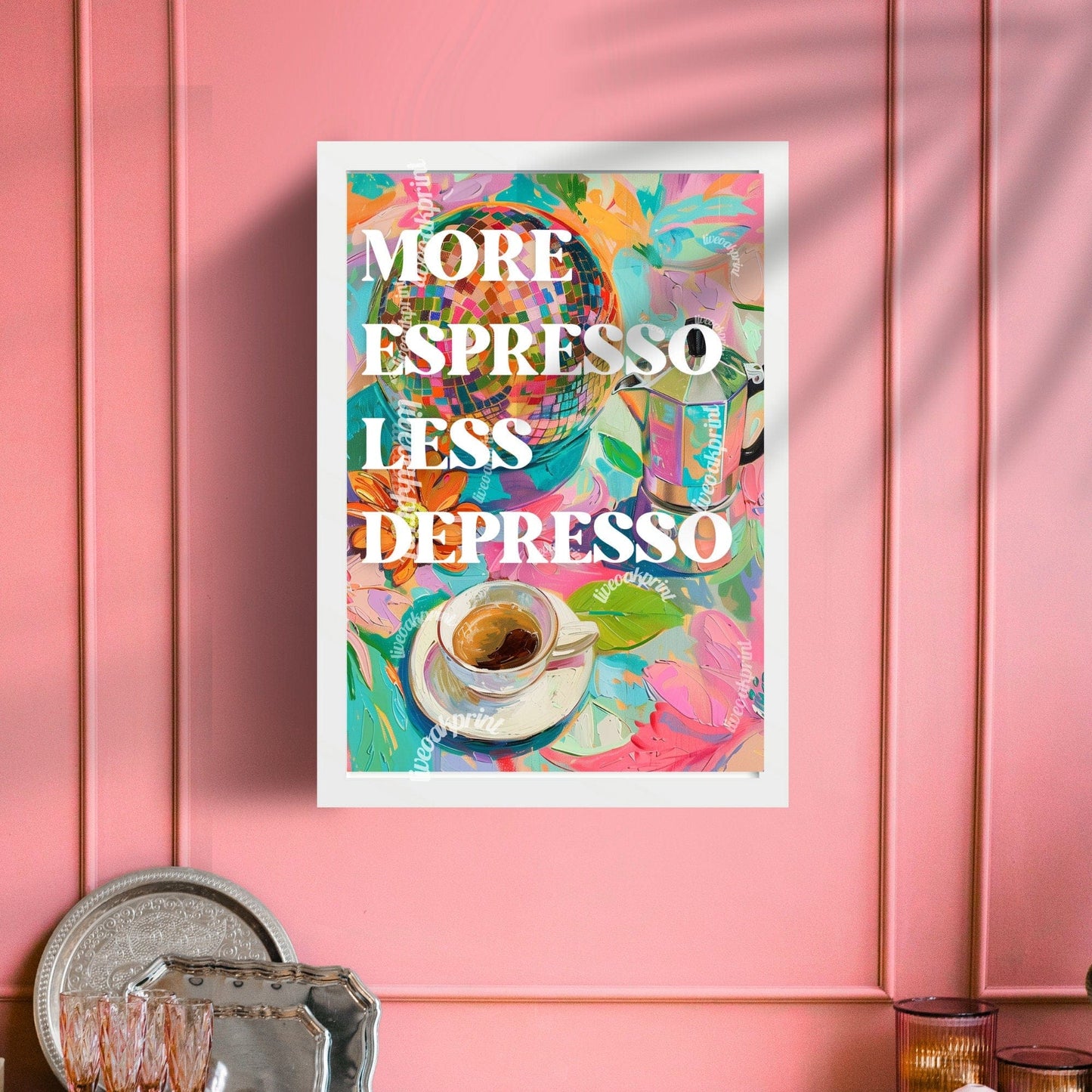More Espresso Less Depresso Print