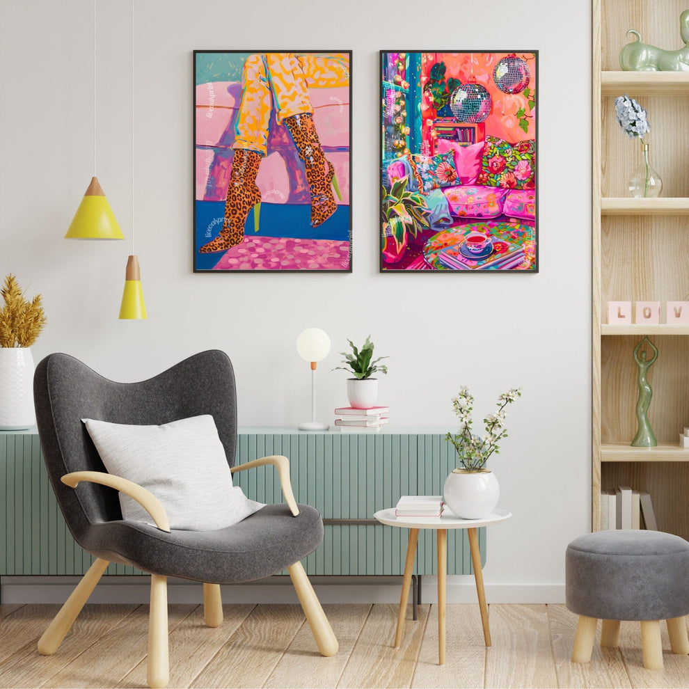 Maximalist High Heels Print