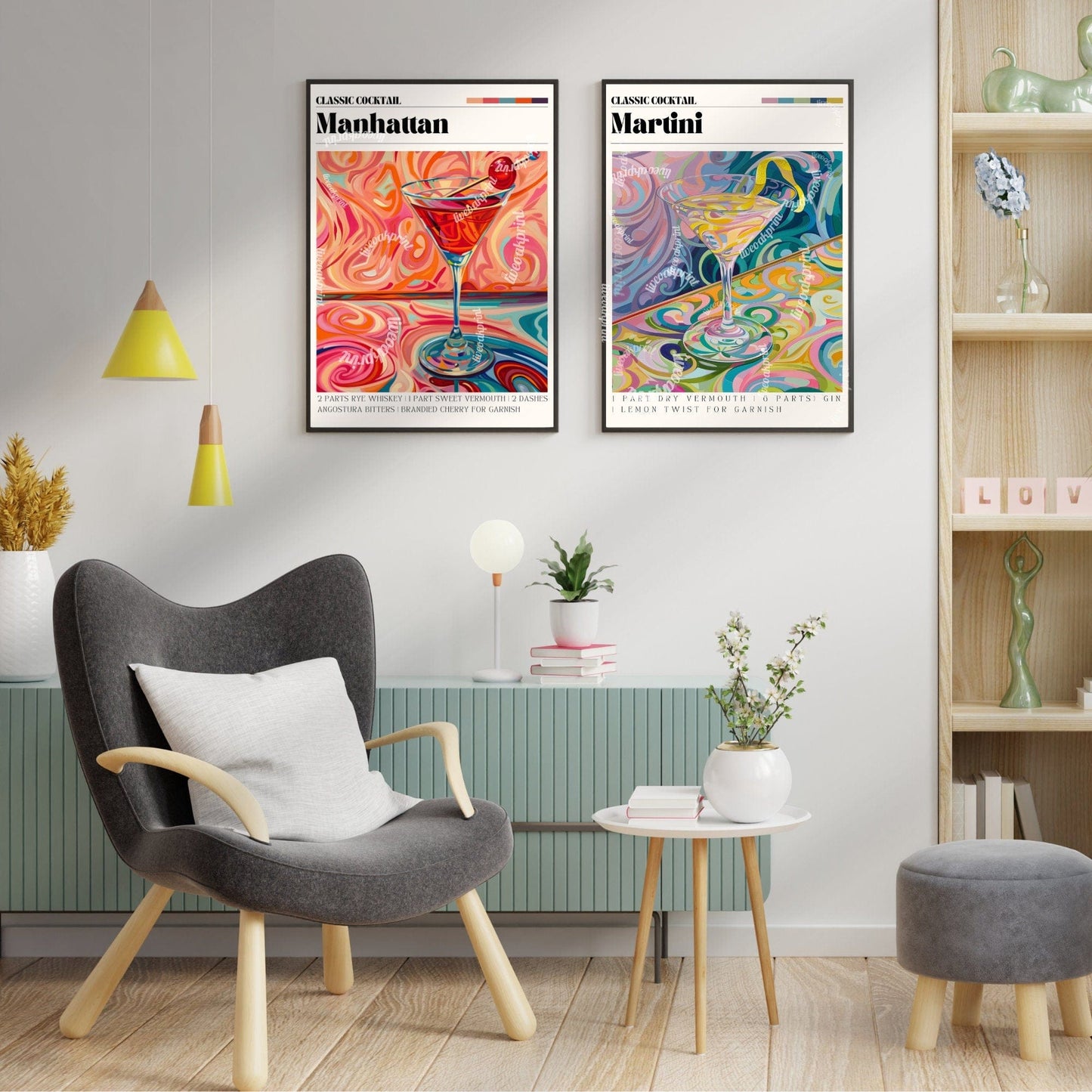 Manhattan Cocktail Print