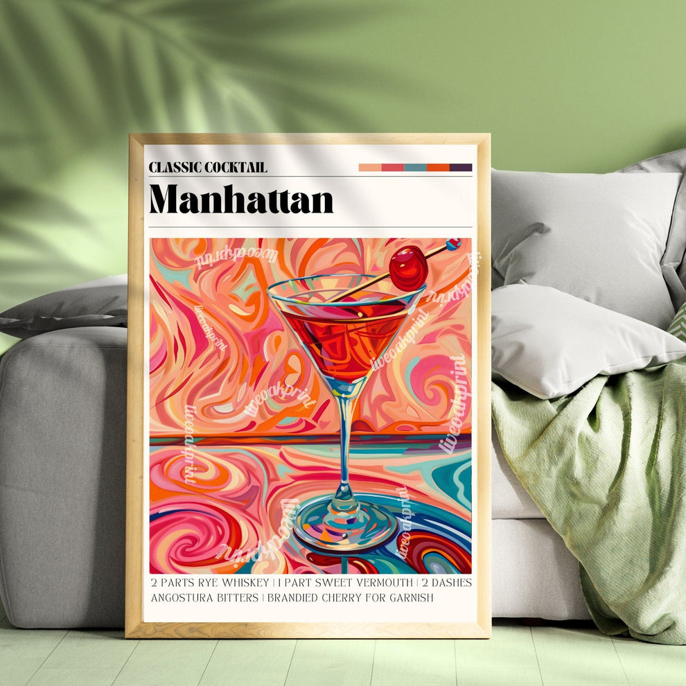 Manhattan Cocktail Print