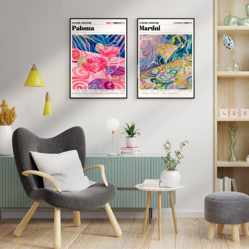 Paloma Cocktail Print
