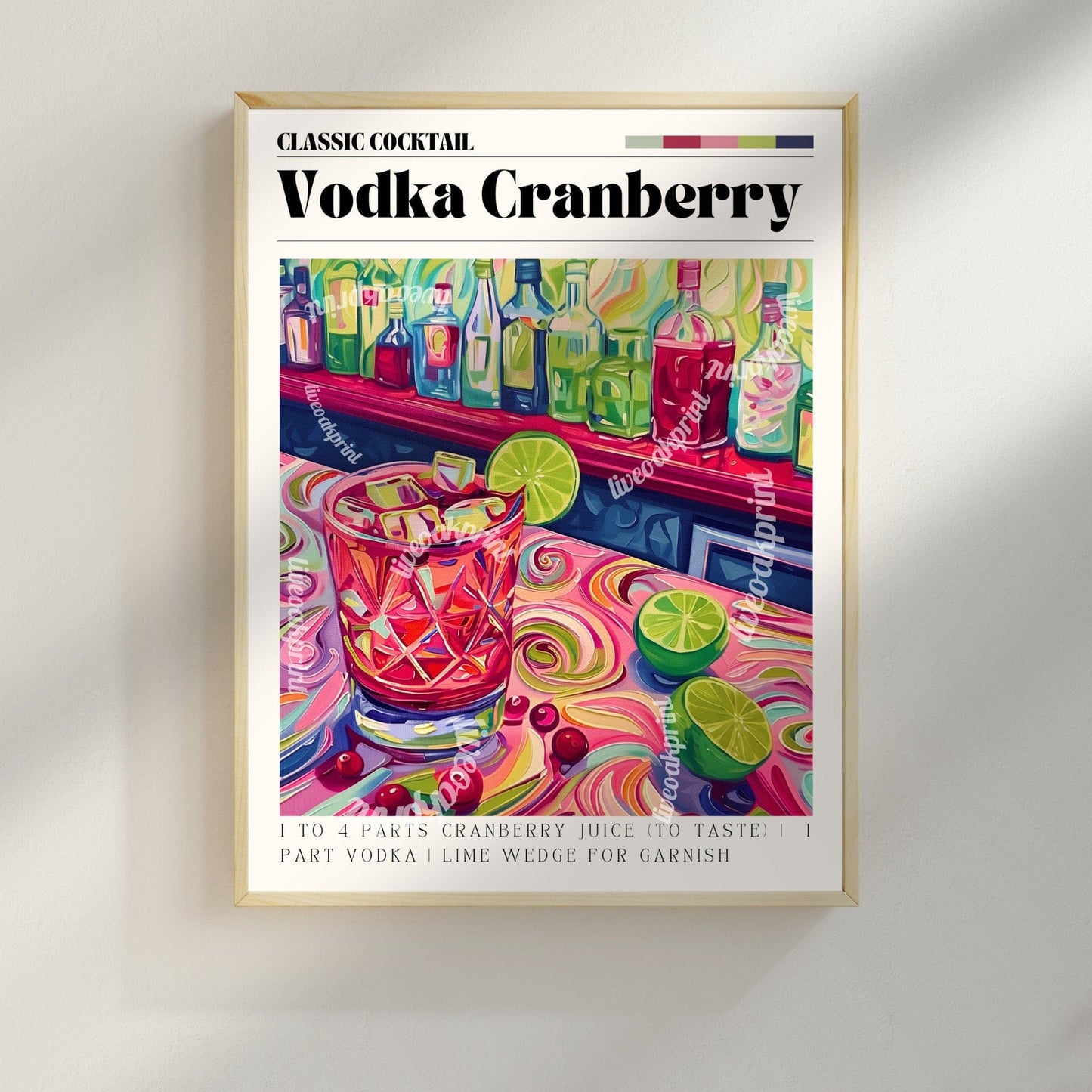 Vodka Cranberry Print