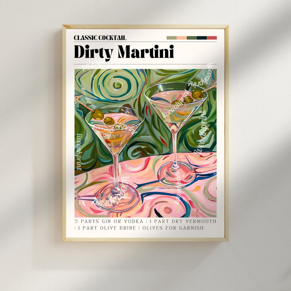 Dirty Martini Print