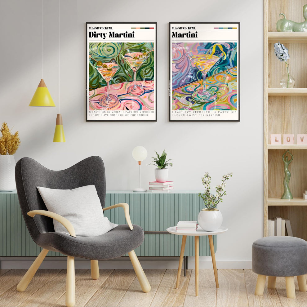 Dirty Martini Print