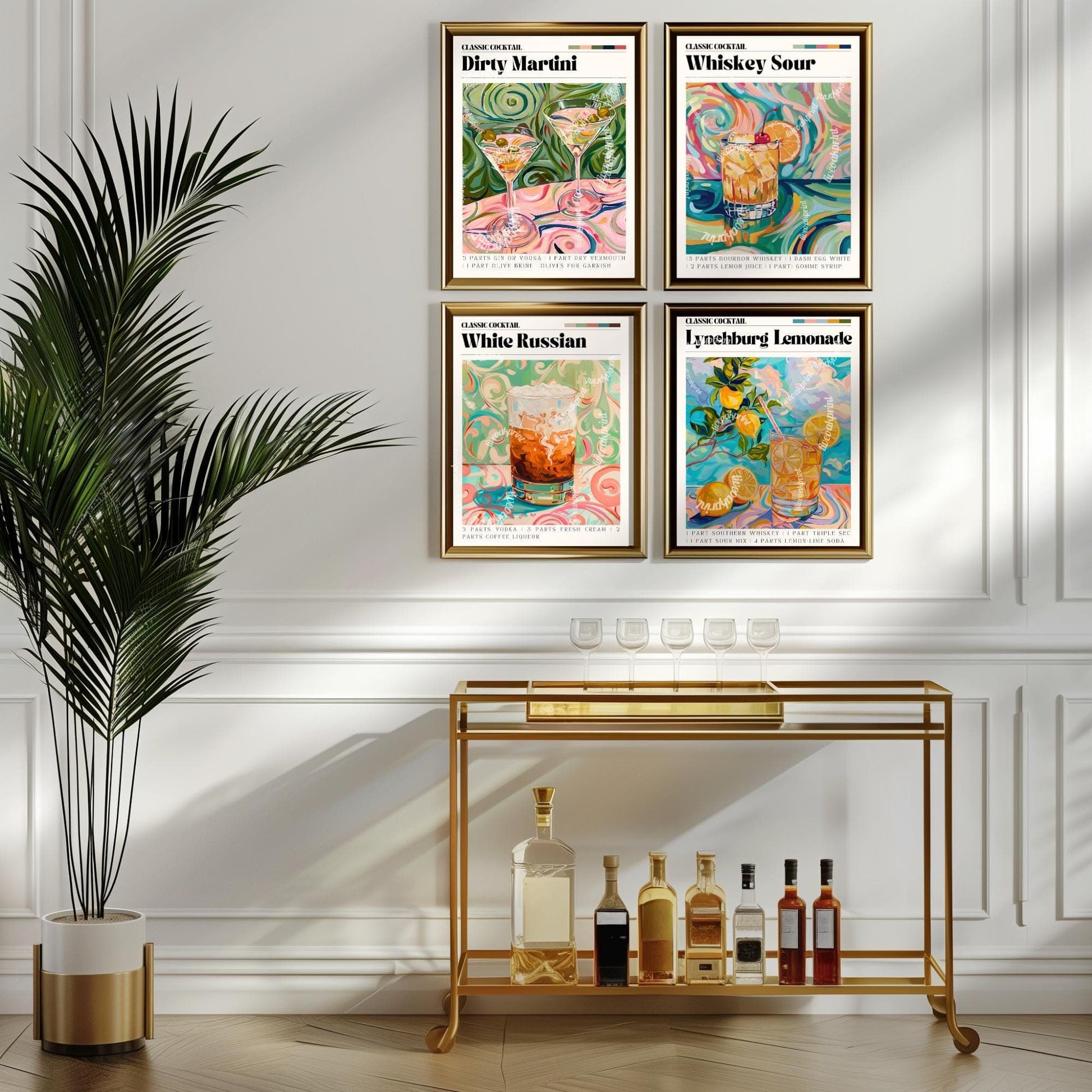 Dirty Martini Print