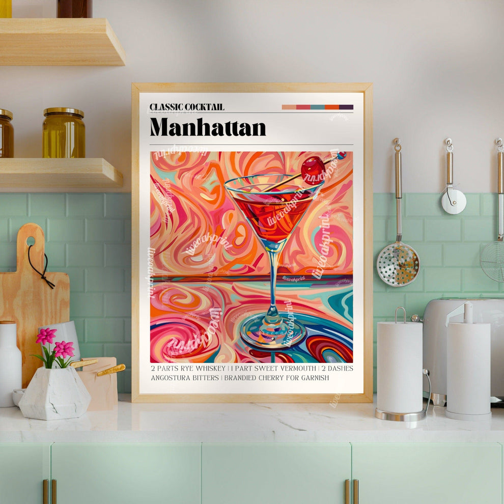 Manhattan Cocktail Print