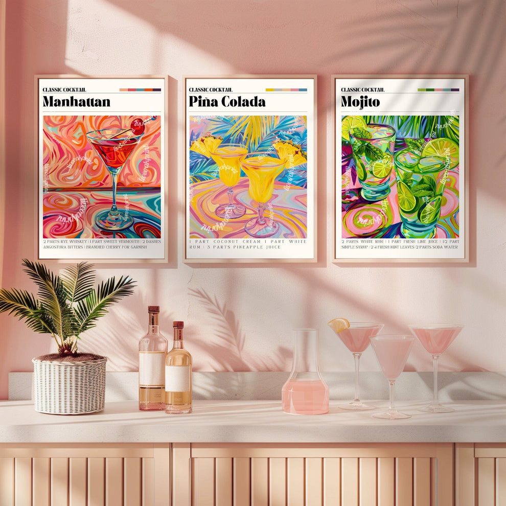 Manhattan Cocktail Print