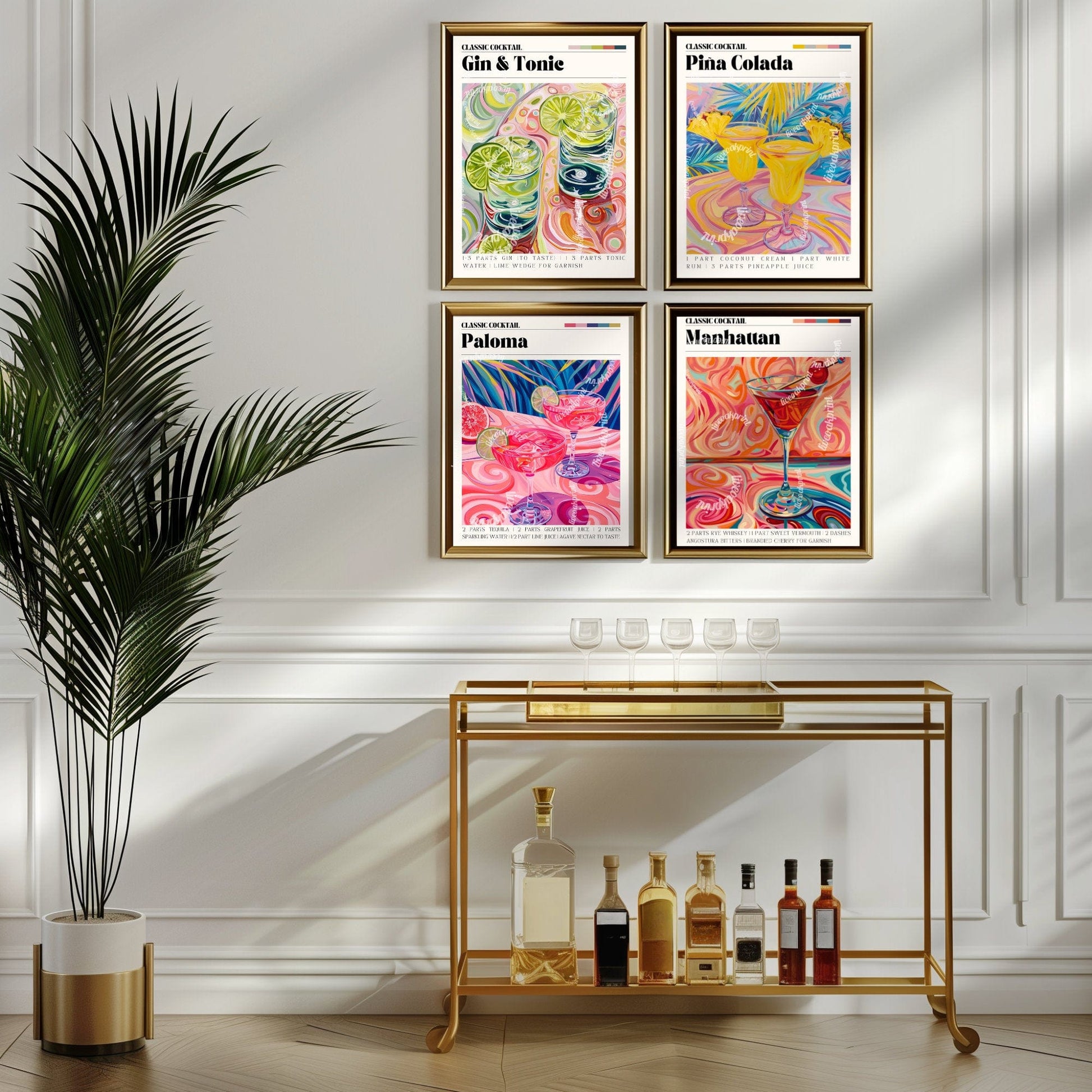 Manhattan Cocktail Print