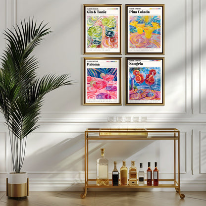 Paloma Cocktail Print