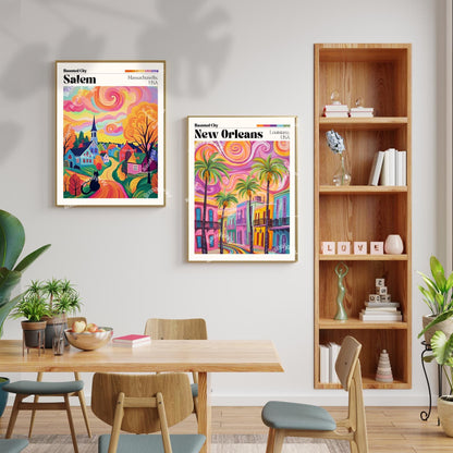 Salem Massachusetts Travel Poster