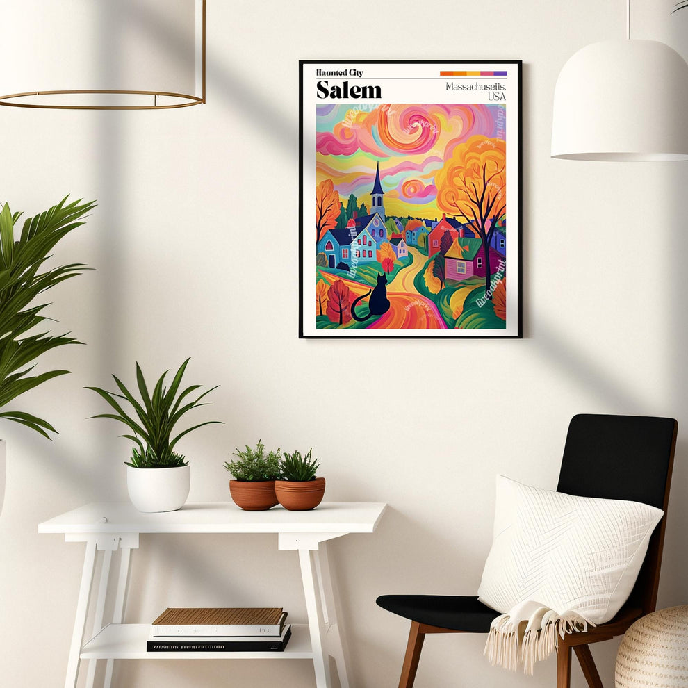 Salem Massachusetts Travel Poster