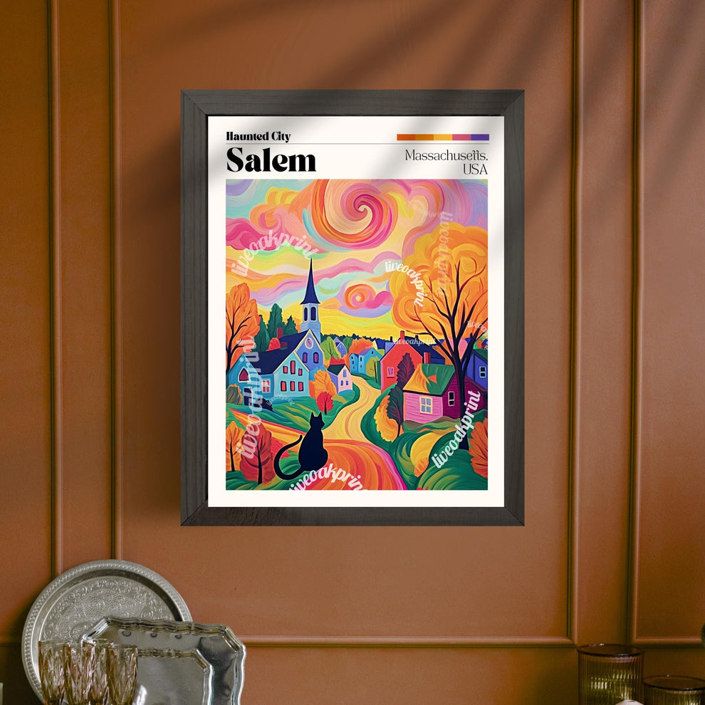 Salem Massachusetts Travel Poster
