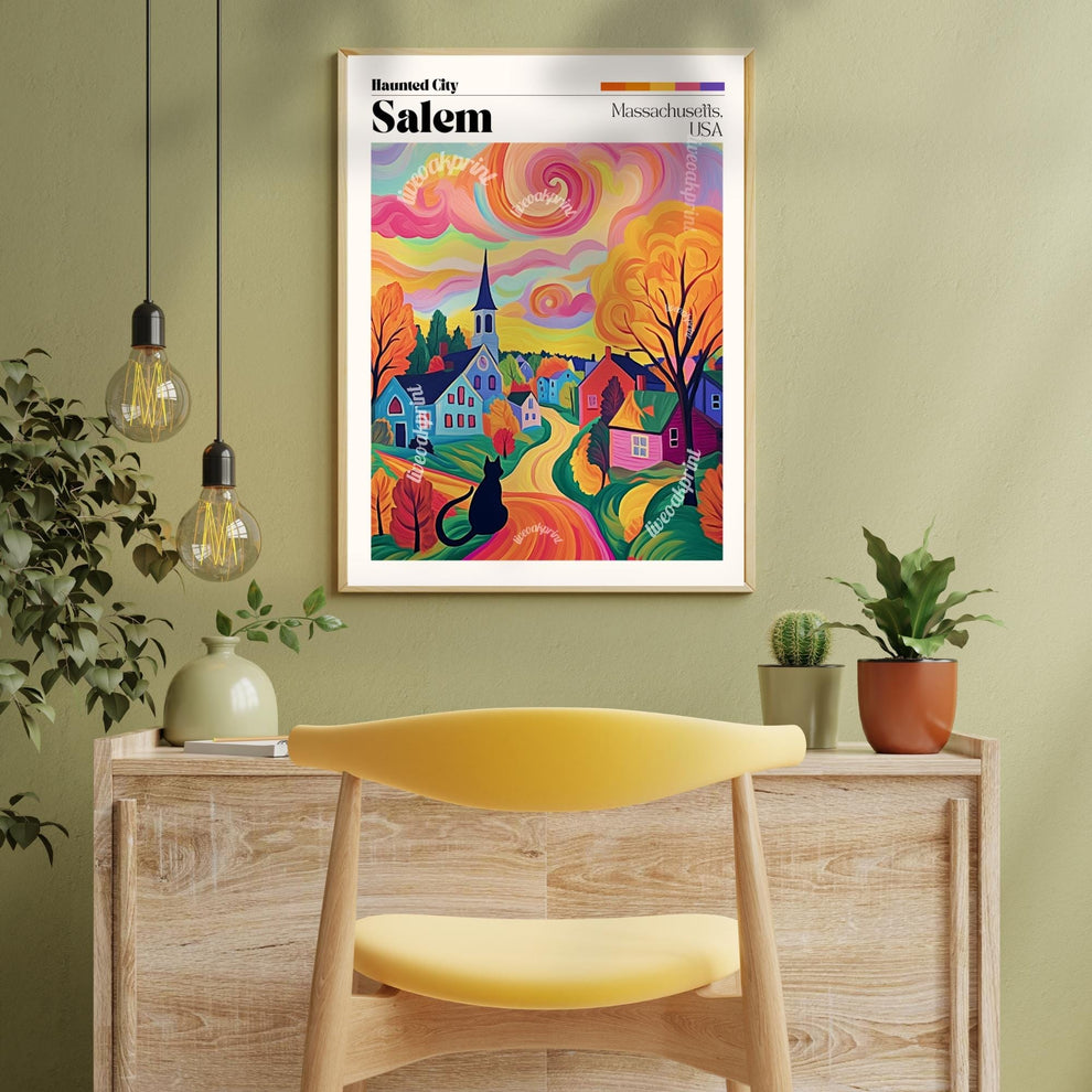 Salem Massachusetts Travel Poster