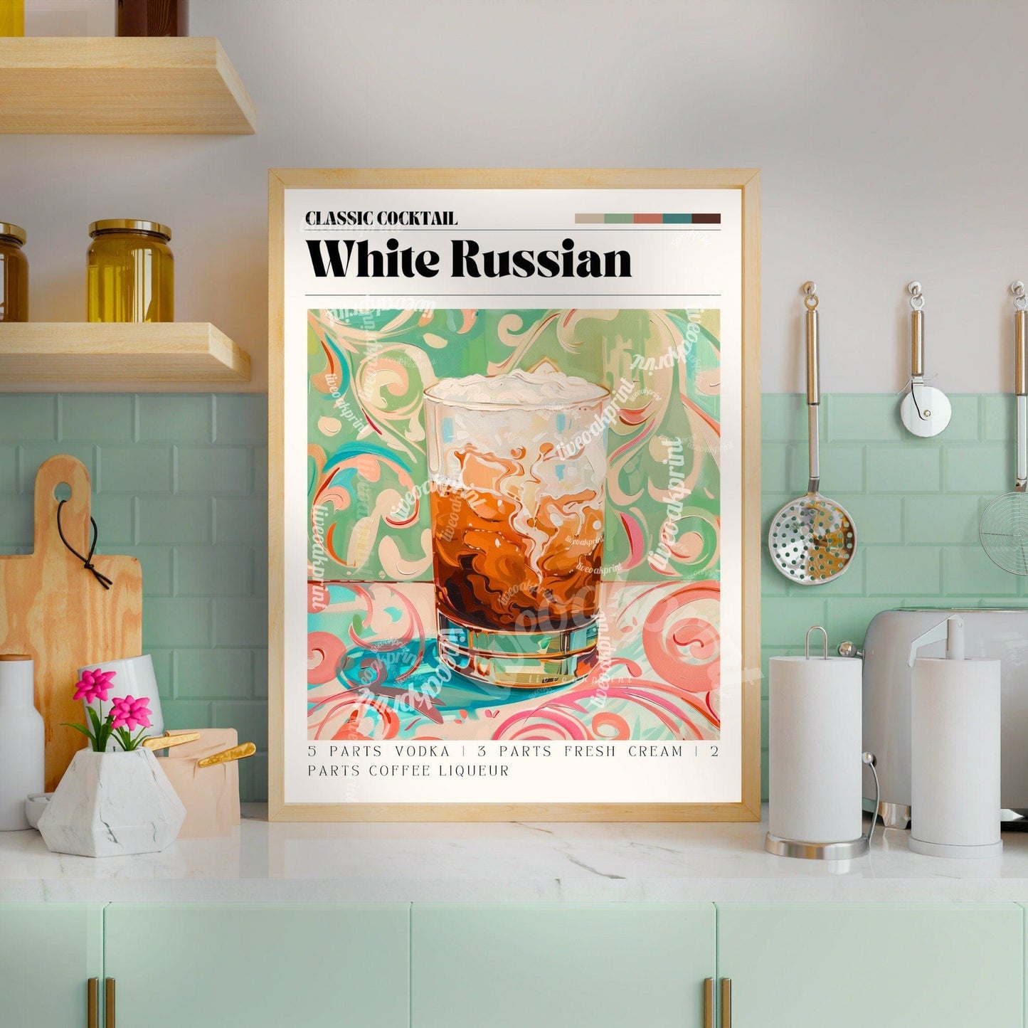 White Russian Print