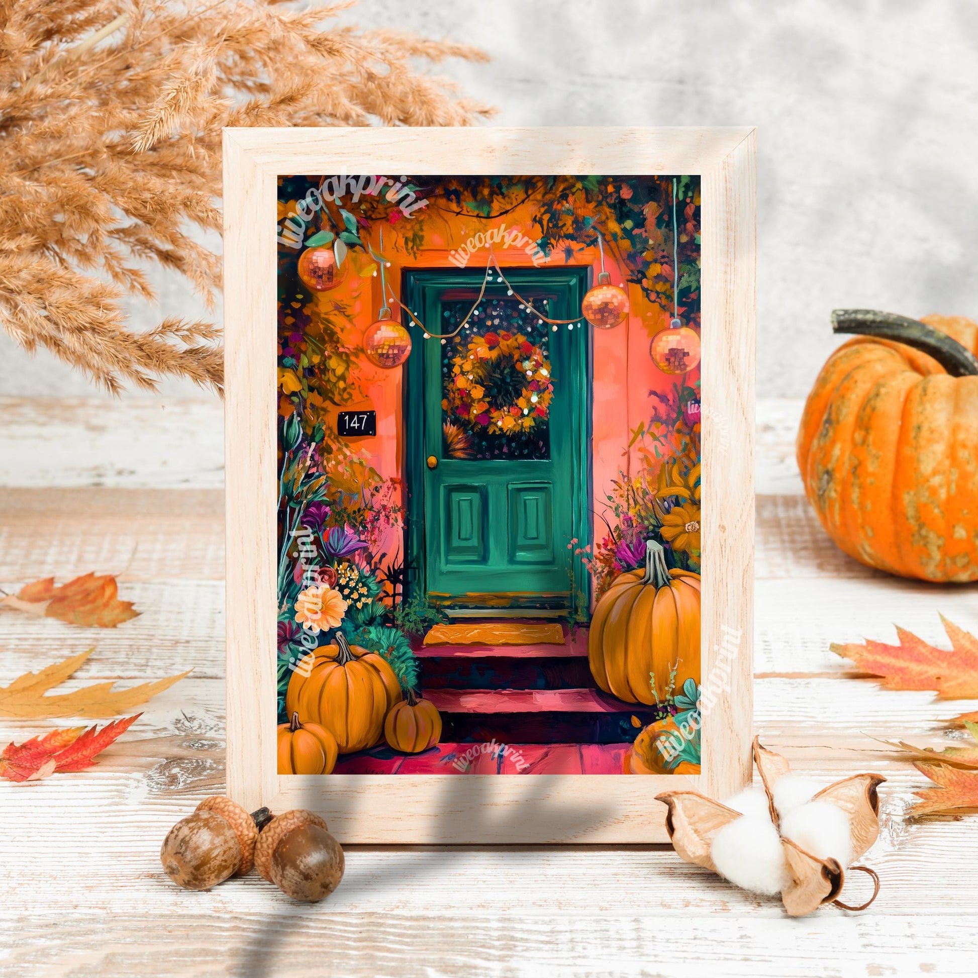 Cozy Fall Doorstep Print