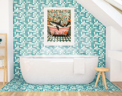 Shark In A Vintage Bathtub