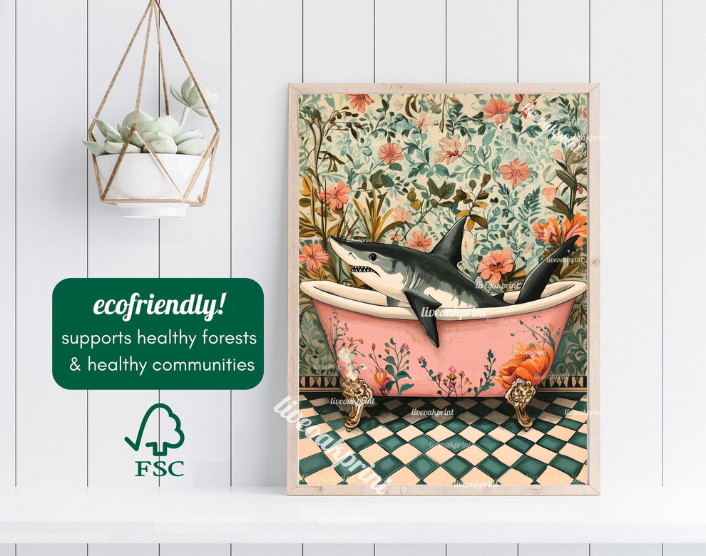 Shark In A Vintage Bathtub