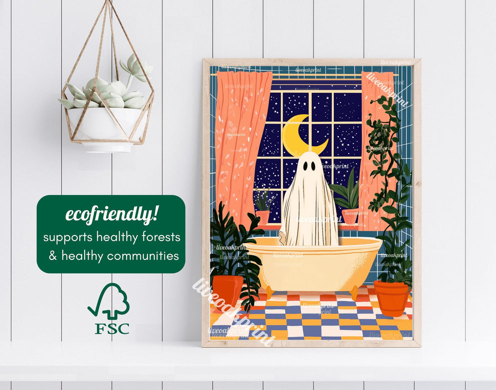 Oscar the Ghost Takes a Cozy Night Time Bath