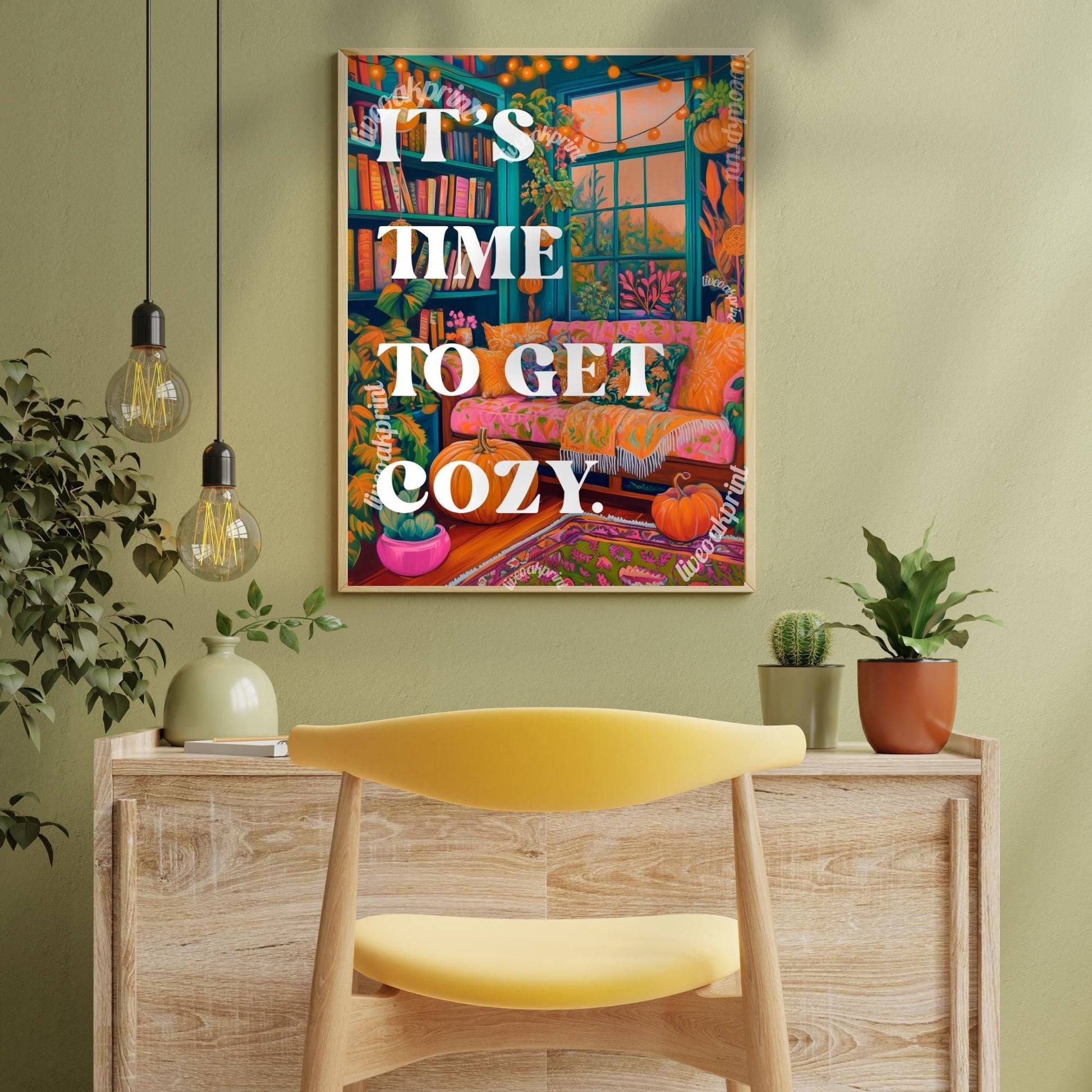 It's time to get cozy print! (Unframed)