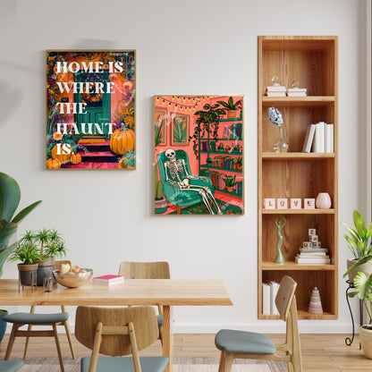 Skeleton In A Cozy Living Room