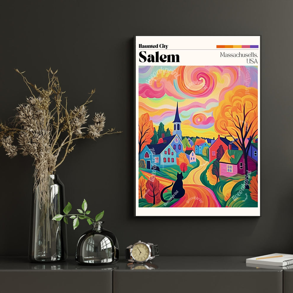 Salem Massachusetts Travel Poster