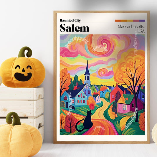 Salem Massachusetts Travel Poster