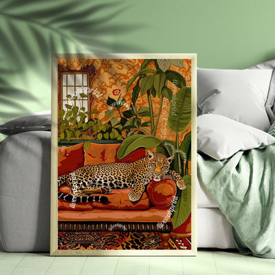 Terracotta Leopard Print