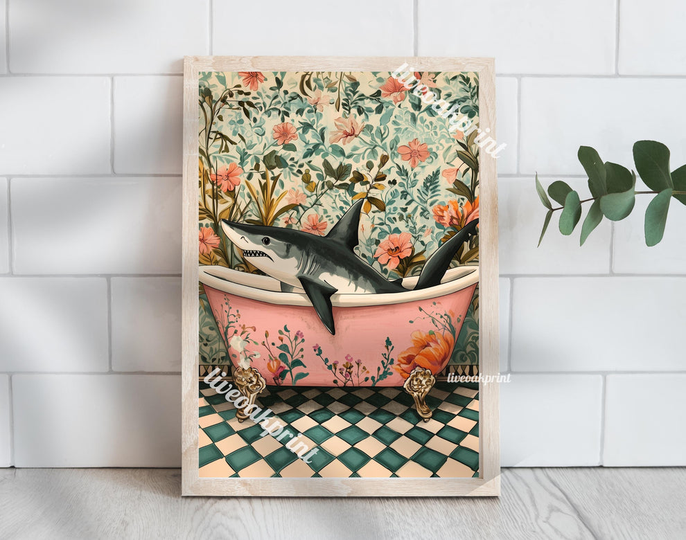 Shark In A Vintage Bathtub