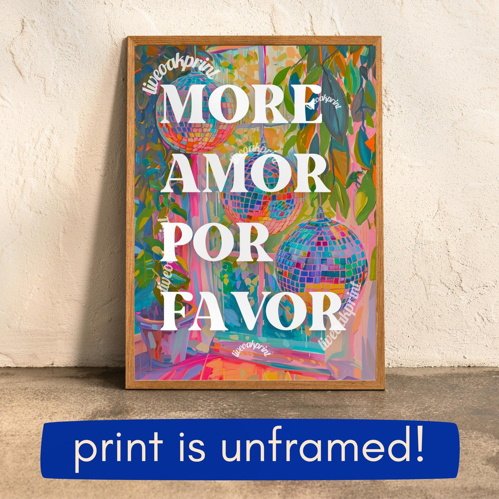 More Amor Por Favor Print