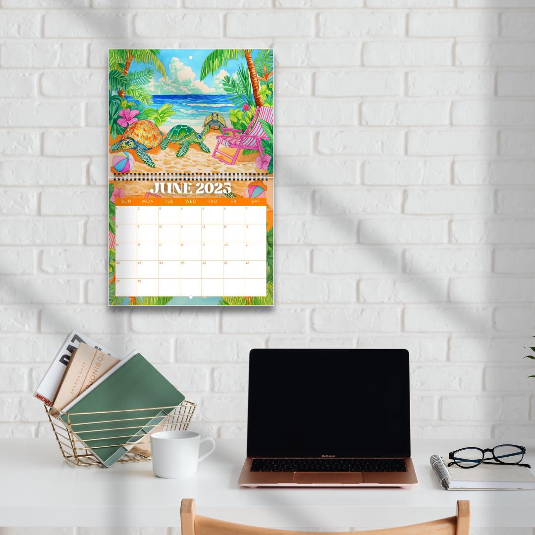 2025 Calendar : Wild Animals - Maximalist Wall Calendar - Maximalist Gift Ideas - Animal Christmas Gift - Leopard Gifts - Leopard Calendar