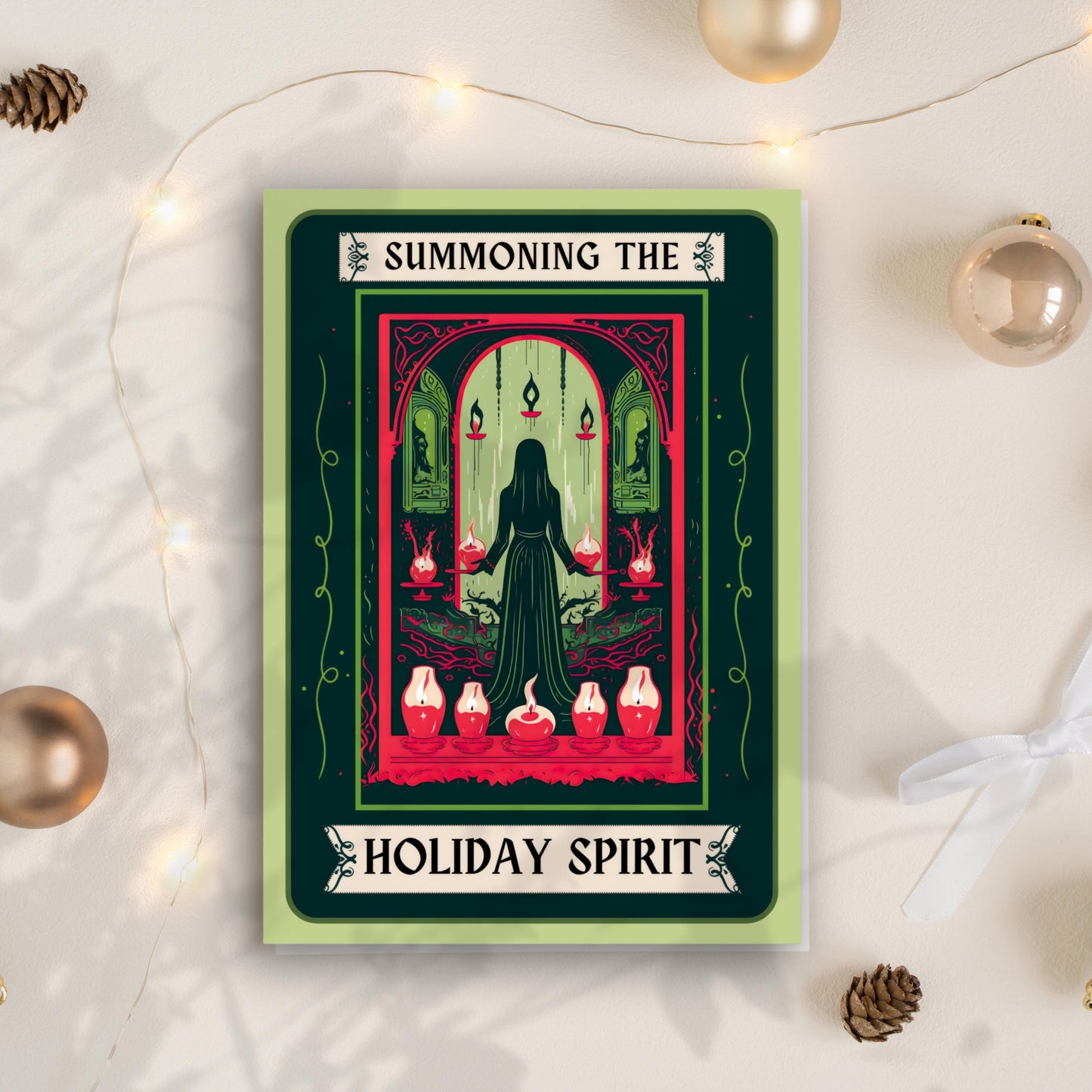 Summoning The Holiday Spirit - Pack of 10 Greeting Cards