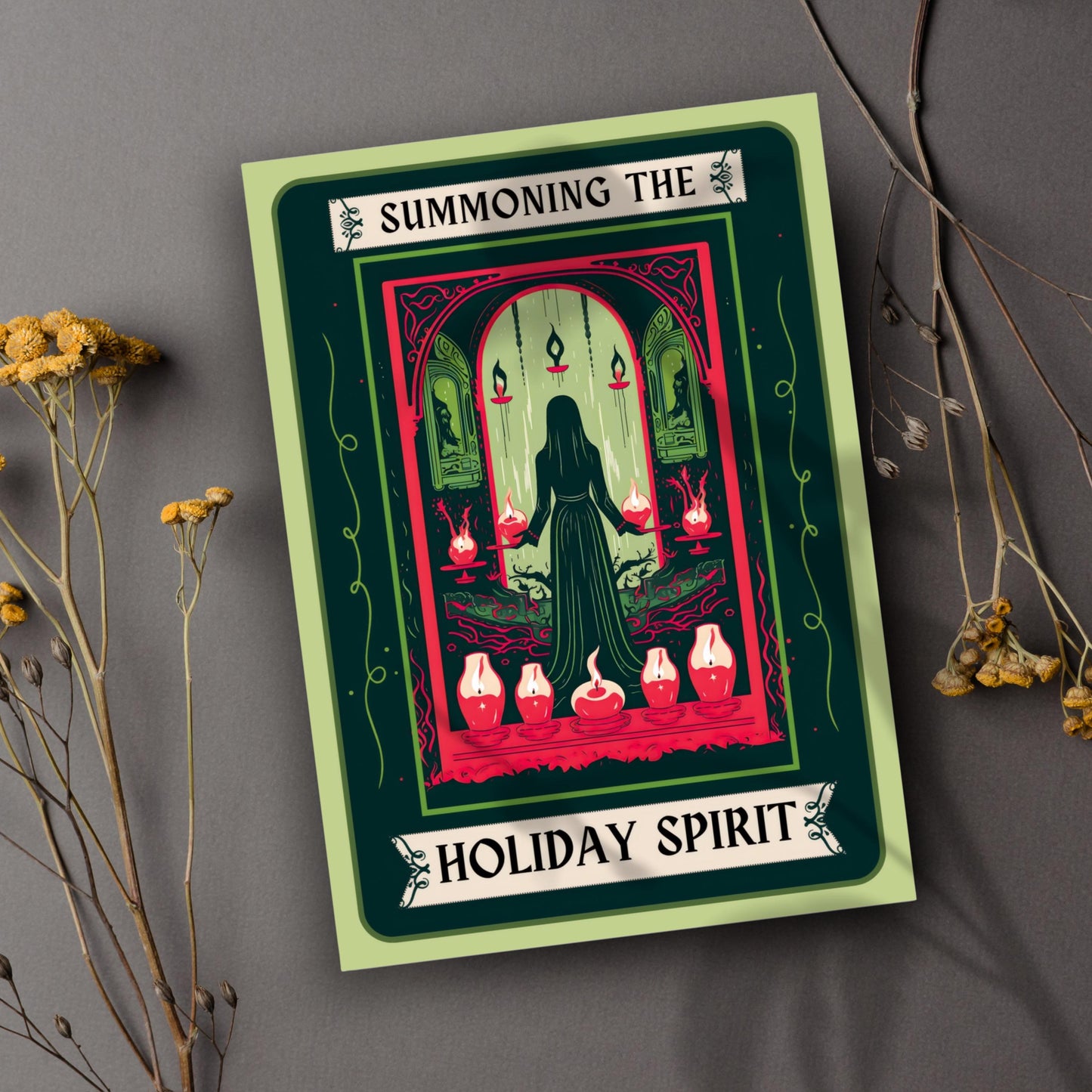 Summoning The Holiday Spirit - Pack of 10 Greeting Cards