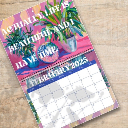 2025 Inspirational Calendar - 2025 Wall Calendar - Motivational Calendar - Disco Calendar - Colorful Wall Art Calendar - 2025 Planner