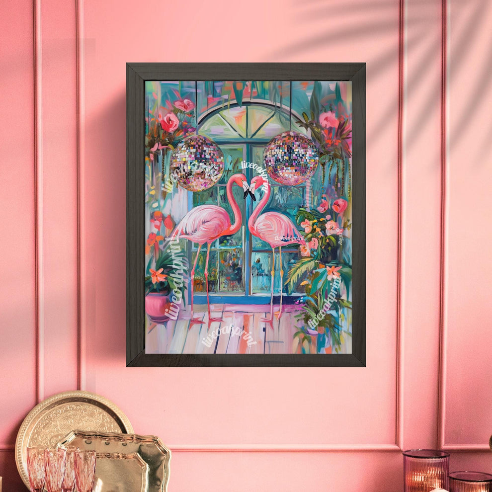 Disco Flamingos In Love !