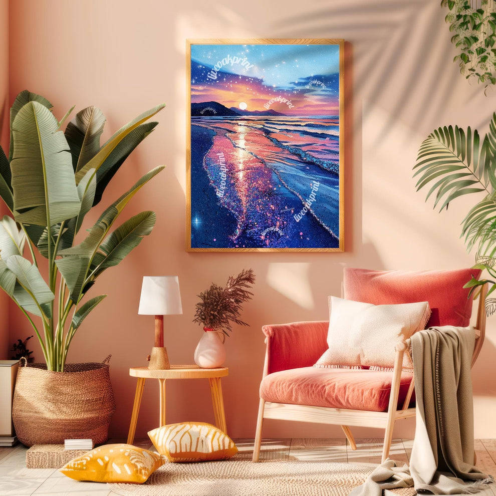 Sparkly Sunset Print