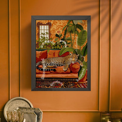 Terracotta Leopard Print