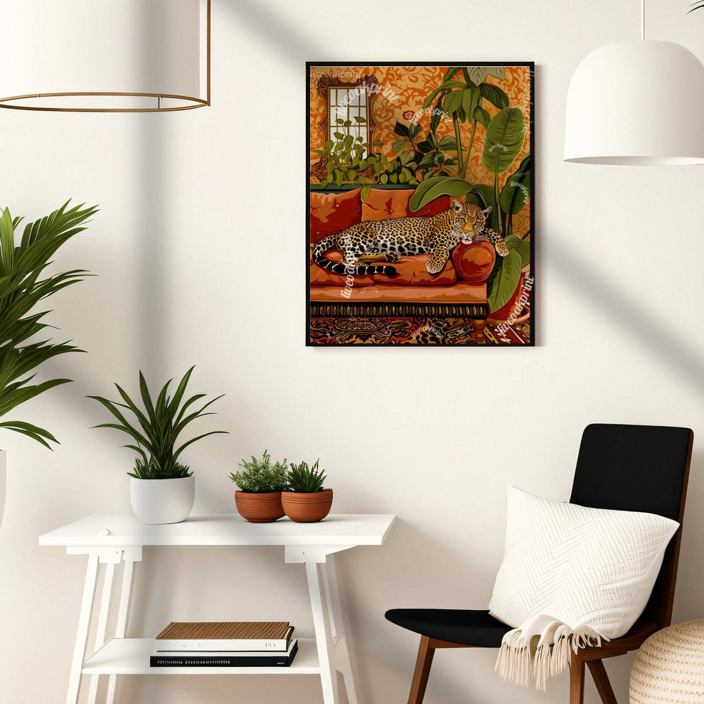 Terracotta Leopard Print