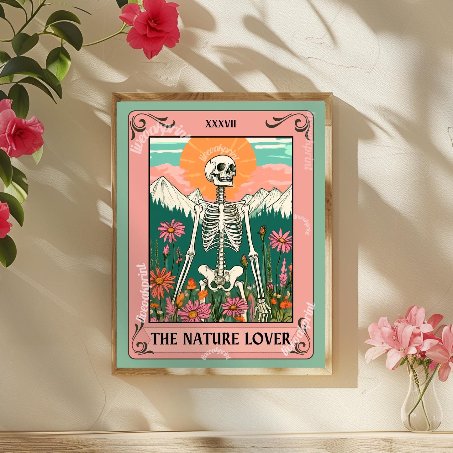 The Nature Lover Tarot Card - Nature Gift - Hiking Wall Art - Gift For Outdoorsy People - Outdoors Wall Art - Nature Lover Decor